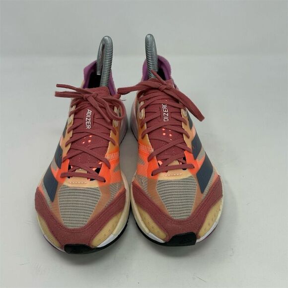 Adidas Adizero Adios 7 Bright Highlighter Orange Women's Running Shoes Size 6 - Picture 5 of 16